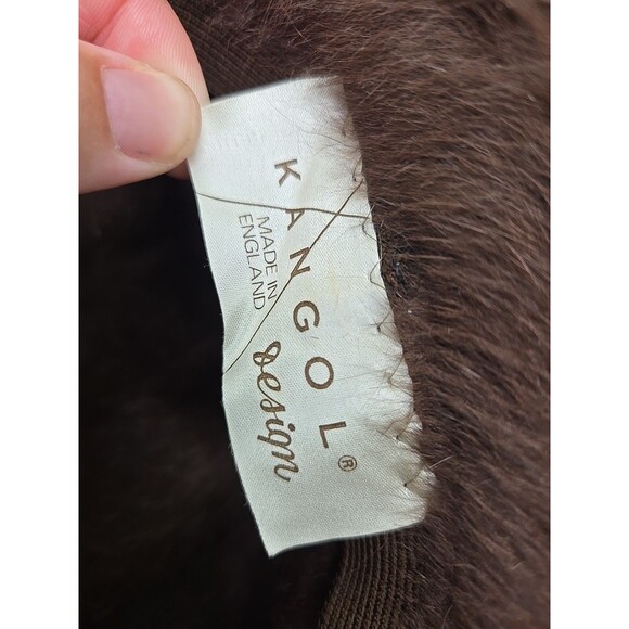 KANGOL Design Vintage Bucket Hat Brown Angora Blend Made in England - Picture 8 of 9